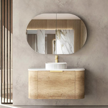 Bondi Wall Hung Single Vanity with Pure White Countertop